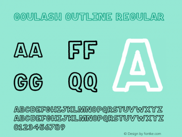 Goulash Outline Regular Unknown图片样张