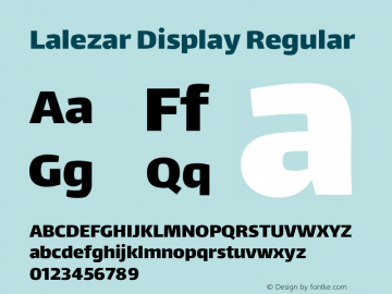 Lalezar Display Regular Version 1.000图片样张