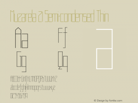 Muzarela 21 Semi-condensed Thin Version 1.000图片样张