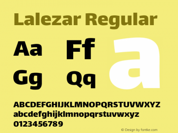 Lalezar Regular Version 1.000 Font Sample