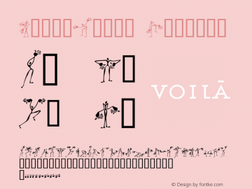 VoilaSlims Regular Version 4.10 Font Sample