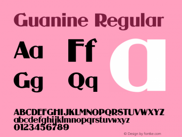 Guanine Regular Version 2.000 2004图片样张