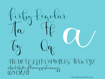 Birby Regular 1.00 Font Sample