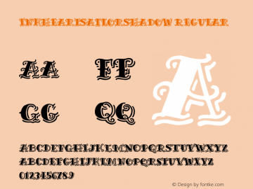 InkheartSailorShadow Regular Version 1.000 Font Sample