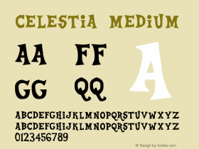 Celestia Medium Version 001.500 Font Sample