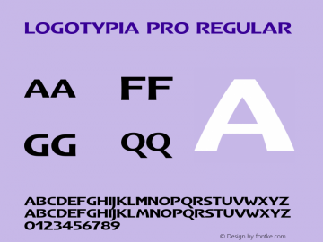 Logotypia Pro Regular Version 2.101;PS 002.001;Core 1.0.38 Font Sample