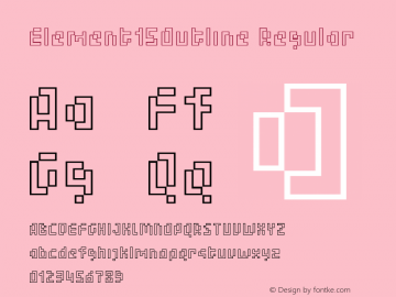 Element15Outline Regular Version 4.10图片样张