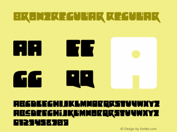 BronzRegular Regular Version 4.10图片样张