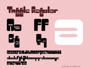 Toggle Regular Macromedia Fontographer 4.1.2 5/10/99图片样张