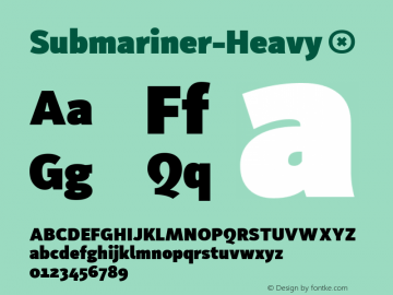 Submariner-Heavy ☞ Version 1.005;PS 001.005;hotconv 1.0.88;makeotf.lib2.5.64775;com.myfonts.easy.marin-santic.submariner.heavy.wfkit2.version.4xGt Font Sample