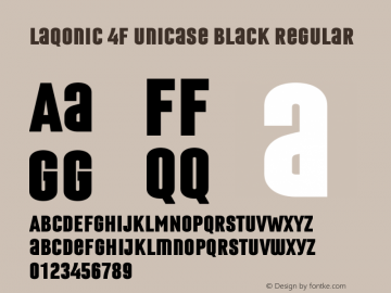 Laqonic 4F Unicase Black Regular 1.0图片样张