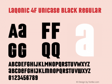 Laqonic 4F Unicase Black Regular 1.0图片样张