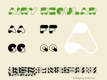 Airy Regular Version 1.00 February 5, 2016, initial release Font Sample