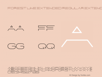 Forest Line Extended Regular Extended Version 1.00 November 14, 2015, initial release Font Sample