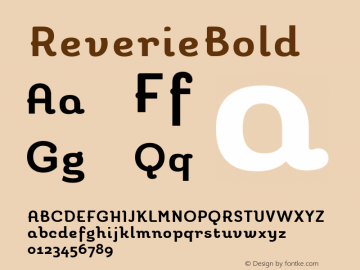 ReverieBold ☞ Version 1.000;com.myfonts.easy.cv-type.reverie.bold.wfkit2.version.3yJQ Font Sample