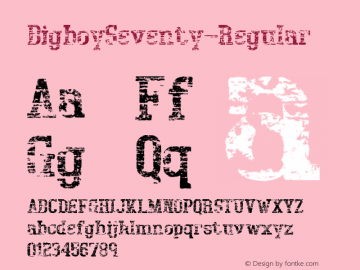 BigboySeventy-Regular ☞ Version 1.100; ttfautohint (v1.3);com.myfonts.easy.t26.bigboy.seventy.wfkit2.version.3yRn Font Sample