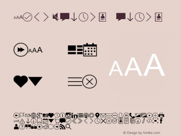 ajmn-icons icons Version 1.0图片样张