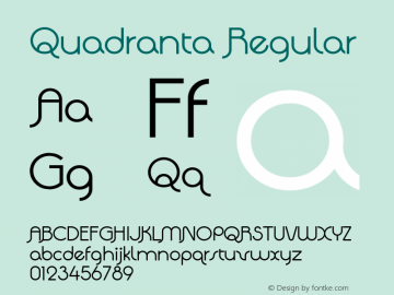 Quadranta Regular Version 1.003图片样张