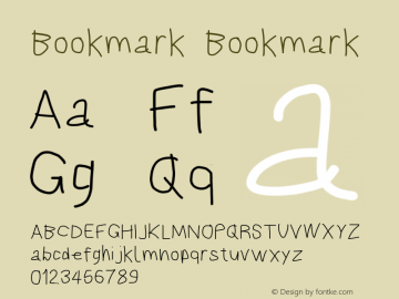 Bookmark Bookmark Version 1.00图片样张