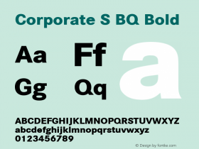 Corporate S BQ Bold Version 001.000图片样张