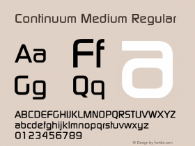 Continuum Medium Regular Version 001.000图片样张