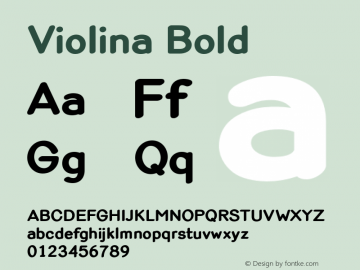 Violina Bold Version 001.001图片样张