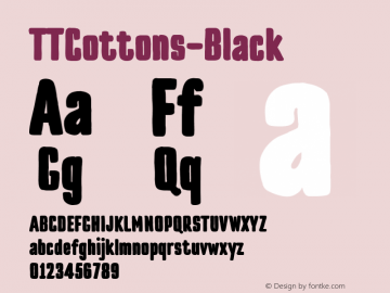 TTCottons-Black ☞ Version 1.000;com.myfonts.easy.type-type.tt-cottons.black.wfkit2.version.4y1J Font Sample