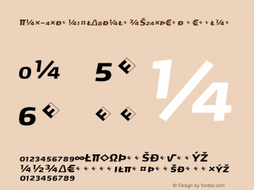 Max-ExtraBoldItalicSCExpert Regular 4.460图片样张