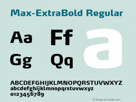 Max-ExtraBold Regular 4.460图片样张