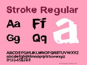 Stroke Regular 001.000 Font Sample