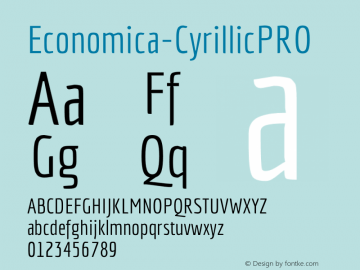 Economica-CyrillicPRO ☞ Version 001.001;com.myfonts.easy.tipotype.economica-cyrillic-pro.regular.wfkit2.version.4ysE Font Sample