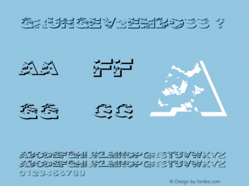 Grungev2emboss ? Version 1.000;com.myfonts.otto-maurer.grunge.v2-emboss.wfkit2.3ftA图片样张