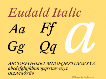 Eudald Italic 1.100图片样张