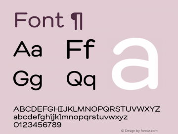 Font ¶ Version 2.002图片样张