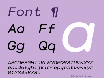 Font ¶ Version 2.002图片样张