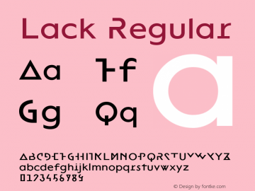 Lack Regular Version 1.000图片样张