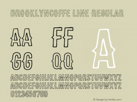 brooklyncoffe line Regular Version 1.000图片样张