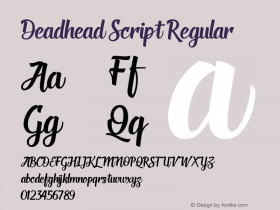 Deadhead Script Regular 1.000图片样张