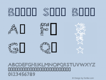 Bingo Star Bold Macromedia Fontographer 4.1.5 5/31/05图片样张