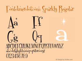 Fontdinerdotcom Sparkly Regular Version 001.000图片样张