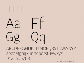 .  Version 1.000 Font Sample