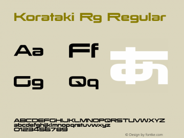 Korataki Rg Regular Version 2.100图片样张