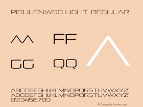 PirulenW00-Light Regular Version 3.00 Font Sample