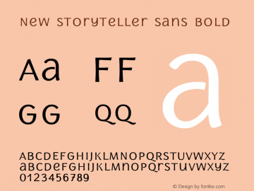 New Storyteller Sans Bold Version 1.000;PS 001.000;hotconv 1.0.88;makeotf.lib2.5.64775; ttfautohint (v1.3);com.myfonts.easy.my-creative-land.new-storyteller.sans-bold.wfkit2.version.4yZG图片样张