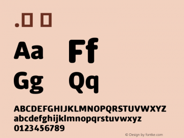 .  Version 1.000 Font Sample