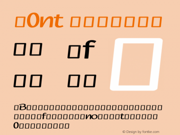 F0nt Regular Version 0.1-alpha1 Font Sample