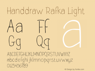 Handdraw Rafka Light Version 1.000图片样张