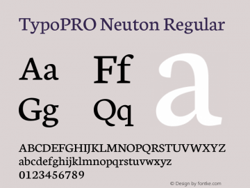 TypoPRO Neuton Regular Version 1.46图片样张