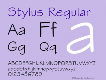Stylus Regular 003.001图片样张