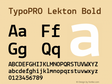 TypoPRO Lekton Bold Version 34.000图片样张